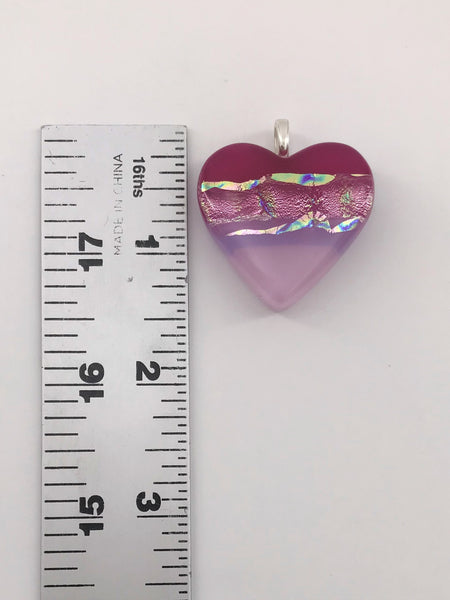 Pink Heart Pendant -1007