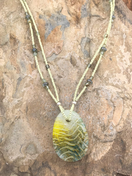 Ocean Green Necklace - 3009