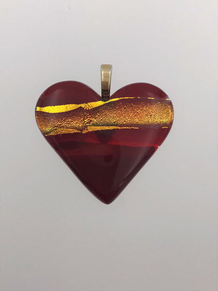 Red Heart Pendant - 1009