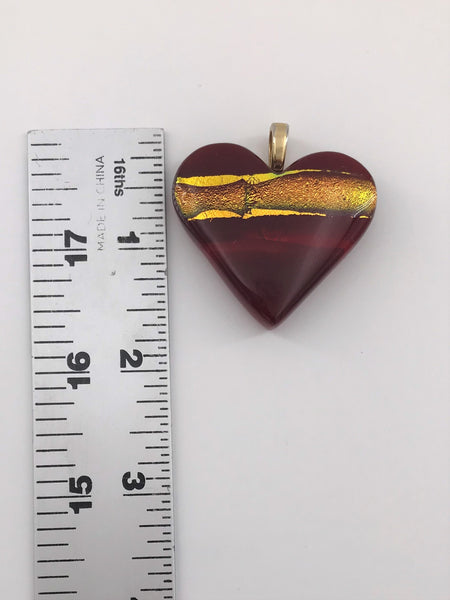 Red Heart Pendant - 1009