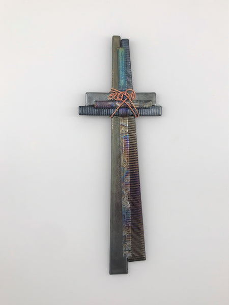Fused Glass Cross - 501