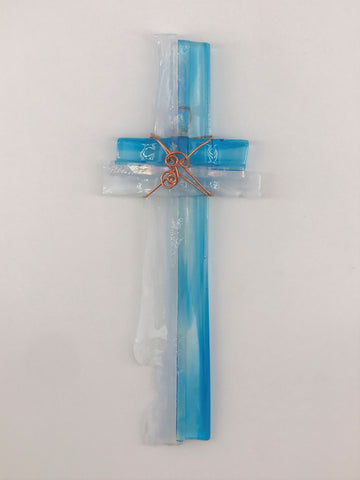 Fused Glass Cross - 308
