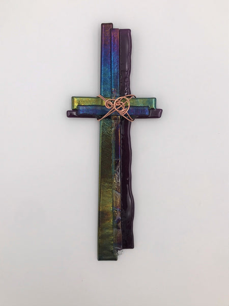 Fused Glass Cross - 314