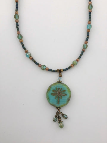 Dragonfly Necklace - 3001
